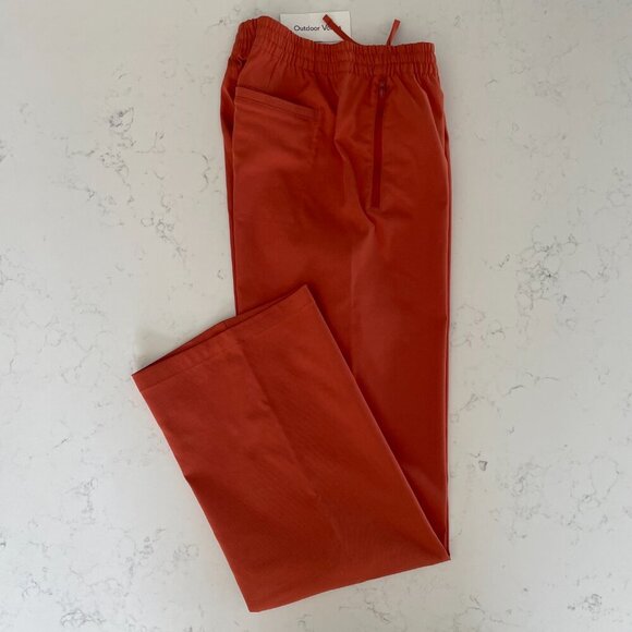 Outdoor Voices Flare Pull On Pant Recycled Poly Blend Cacao Orange Sz S NWT - Picture 2 of 11